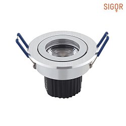 LED Downlight Modul ARGENT, 9W, 550lm, 2000-2800K, 36, dimmbar, Alu gebrstet