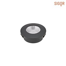 LED Mbel-Einbau-Downlight DILED 60, IP20,  6.7cm, 5W 3000K 330lm 36, CRi 95, dimmbar starr, schwarz