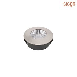 LED Mbel-Einbau-Downlight DILED 60, IP30,  6.7cm, 5W 2700-2100K 300lm 36, CRi 95, Dim-2-Warm, starr, stahl