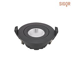 Luce da incasso DILED 68 girevole, Dim-To-Warm IP30, nero dimmerabile 6W 360lm 2100-2700K 36 36 CRI 95