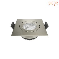 Lumire encastre DILED angulaire IP20, acier gradable 6W 380lm 3000K 36 36 CRI 95