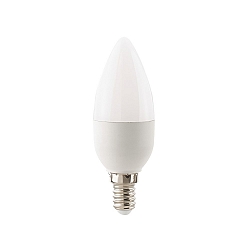 LED Kerzenlampe ECOLUX DIM, 230V,  3.5cm / L 10.2cm, E14, 6W 2700K 470lm 250, dimmbar, opal