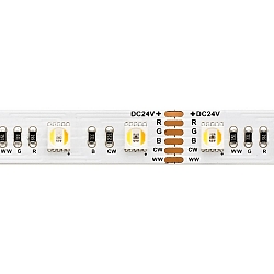 LED Strip RGB/TW, 17W/m, RGB/2300+6500K, 5m, 60 LED/m, IP20, 24V, 1001lm, Ra80