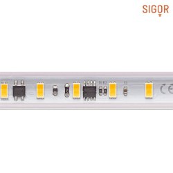 LED Streifen Hochvolt, IP65, 230V, 72 LED/m, 14W/m, 25m Rolle / B 1.5cm, 2700K 1230lm/m 120, CRI 90, nicht dimmbar