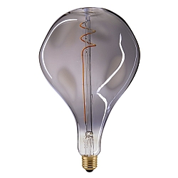 LED Deko Wendelfilament GIANTLAMPE DROP TITAN, 230V,  16.5cm / L 28cm, E27, 5W 2200K 90lm 360, CRI 90, dimmbar, Titan / Klar