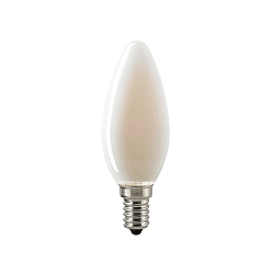 LED Filamentlampe KERZE, 230V,  3.5cm / L 9.7cm, E14, 4.5W 2700K 470lm 300, dimmbar, matt