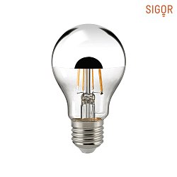LED Filament light bulb Top reflector lamp, 8,5W, E27, 2700K, siler, 1055lm, dimmable