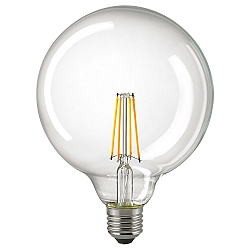 LED Filamentlampe GLOBE G125, 230V,  12.5cm / 17.8cm, E27, 7W 2700K 806lm 300, dimmbar, klar