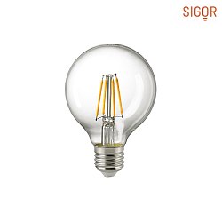 LED Filament Globe lamp G80, E27, 7W 2700K 806lm 300, CRi> 90, dimmable, clear