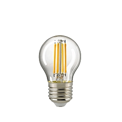 LED Filamentlampe KUGEL, E27, 4,5W, 2700-2200K, 470lm, DTW, klar