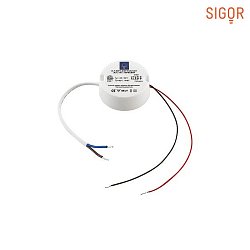 LED Power supply for box mounting,  5cm / depth 2cm, IP67, 90-250V AC, sec. 24V DC, 12W, 0.5A