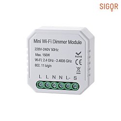 shaire WIFI Dimmer for flush-mounted boxes, 220-240V, IP20, 2 channel on/off, max. 150W LED, for connection to existing buttons