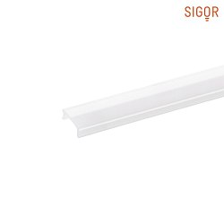 Cover for Recessed profile FLAT / Wall profile UP OR DOWN 12 / UP & DOWN 12 / Recessed profile FLAT, flush, length 100cm, opal