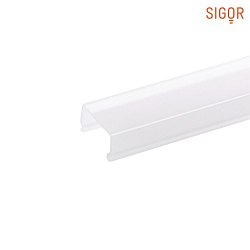 Cover for Alu mounting track 15, high, length 100cm, opal