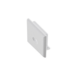 Endkappe fr LED Aufbauprofil KS-SIG-PROF4, hoch / mit Loch, Kunststoff grau