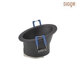Luce da incasso rotondo, asimmetrico GU5,3 IP20, Nero
