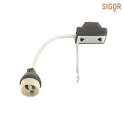 Optional GU10 socket with spacer for Aluminum Recessed luminaire Item No. SIG-9861001/-1101/-1201/-1301