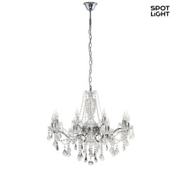 Chandelier from Chystal ODESSA, 8-flame, 8x E14 max. 40W, chrome