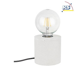 Lampe de table STRONG    rond E27 IP20, blanche 