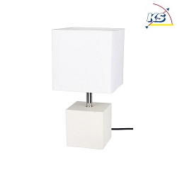 Lampe de table STRONG SQUARE   angulaire E27 IP20, noir , blanche