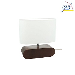 Lampe de table MARINNA    E27 IP20, chrome, noisette, blanche 