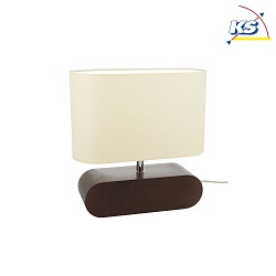 Lampe de table MARINNA    E27 IP20, chrome, noisette 