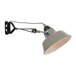 wall luminaire NOV rotatable, tiltable E27 IP20, green, black dimmable