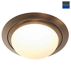 LED Deckenleuchte IKARO Ø 29cm, 18W, 2700K, 1440lm, IP44, CRI>90 dimmbar, bronze