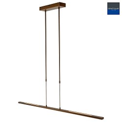 Luci a sospesione ZELENA / 122CM su / gi, CCT Switch, regolabile, con dimmer a sfioramento IP20, bronzo spazzolato dimmerabile