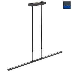 Luci a sospesione ZELENA / 122CM su / gi, CCT Switch, regolabile, con dimmer a sfioramento IP20, nero opaco dimmerabile