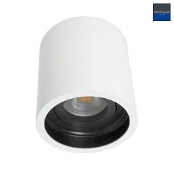 Downlight PLITE SPOT cilindrico, rigido, versione a montaggio superficiale GU10 IP20, Bianco dimmerabile