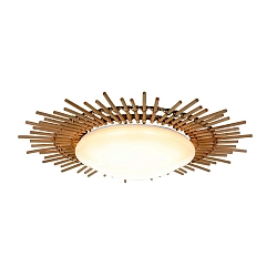 Plafoniera AURA rotondo IP20, beige, colore naturale dimmerabile
