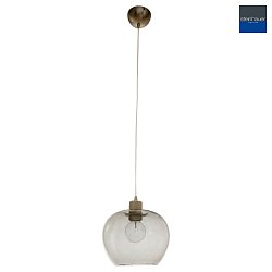 Luci a sospesione LOTUS 1-Lampadina, grande E27 IP20, Acciaio spazzolato dimmerabile