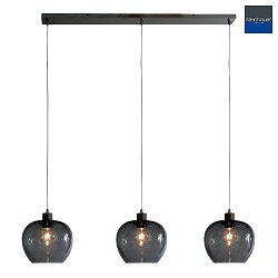 Luci a sospesione LOTUS 3-Lampadine, grande E27 IP20, Acciaio spazzolato dimmerabile