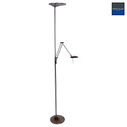 Piantana ZODIAC con braccio articolato, con spot LED, diretto / indiretto, con dimmer a sfioramento IP20