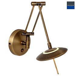 Steinhauer Wall luminaire ZODIAC LED, 1 flame, bronze