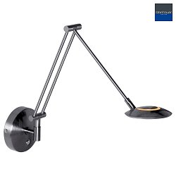 Lampada da parete ZODIAC con braccio articolato, con spina, diretto / indiretto, con dimmer a sfioramento IP20