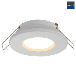 Luce da incasso PLITE SPOT rotondo, rigido, con cavo aperto GU10 IP44, Bianco opaco dimmerabile