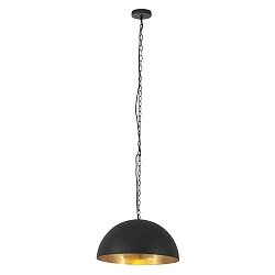 Luminaire  suspension SEMICIRKEL  1 flamme, grand, semi-circulaire E27 IP20, noir mat gradable