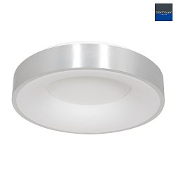 Plafoniera RINGLEDE -  38CM rotondo, medio, diretto / indiretto IP20, argento spazzolato dimmerabile