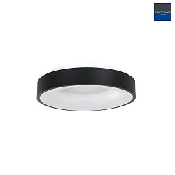 Luminaire de plafond RINGLEDE -  38CM rond, mdium, direct / indirect IP20, noir mat gradable