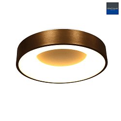 Luminaire de plafond RINGLEDE LED rond LED IP20, bronze, blanche gradable