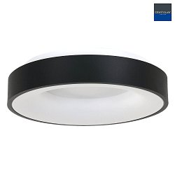 ceiling luminaire RINGLEDE -  48CM large, round, direct / indirect IP20, black matt dimmable
