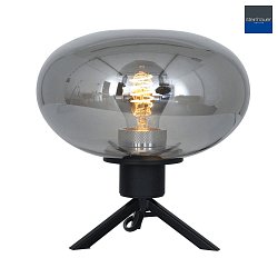 Lampada da tavolo REFLEXION -  22CM 1-Lampadina, piatto, con interruttore, con spina E27 IP20, Nero opaco 