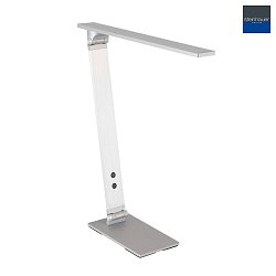 Lampe de table SERENADE rotatif, CCT Switch, inclinable, avec variateur tactile IP20, acier bross gradable