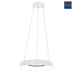 Luci a sospesione RINGLEDE -  48CM grande, rotondo, diretto / indiretto IP20, Bianco opaco dimmerabile