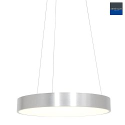 pendant luminaire RINGLEDE -  48CM large, round, direct / indirect IP20, silver brushed dimmable
