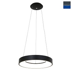 pendant luminaire RINGLEDE -  48CM large, round, direct / indirect IP20, black matt dimmable