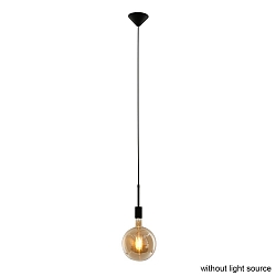 Luminaire  suspension MINIMALICS  1 flamme, sans abat-jour E27 IP20, noir mat gradable