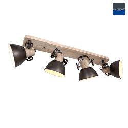 Mexlite Spot GEARWOOD, 4 flames, anthracite